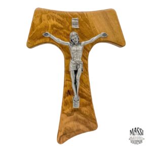 Tau crucifix olive wood